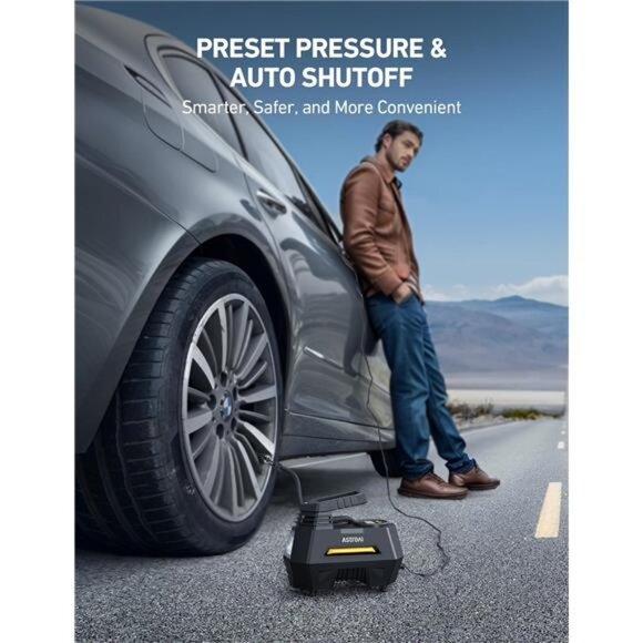 Tire Inflator Portable Air Compressor Tire AirPump for Car Tires-Car Accessories - Picture 4 of 7